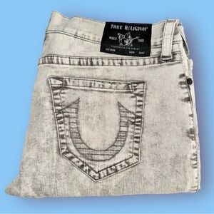 True Religion Acid Washed Rocco Relaxed Skinny (w40)
